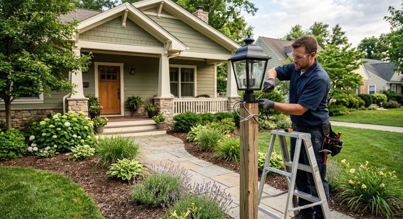 Backyard Lighting Service in Olathe, KS